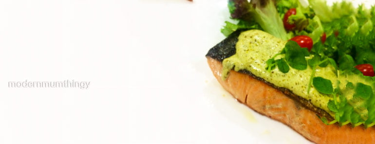 resepi salmon pesto