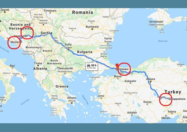 Itinerari Turki Bosnia