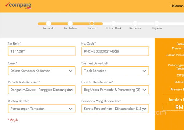 Renew insurans online mudah