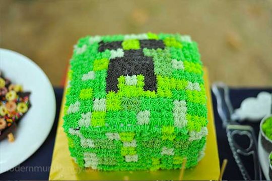 minecraft birthday party theme for iman yang ke 6 tahun