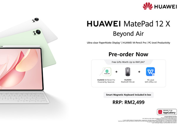 HUAWEI MatePad 12 X 2026 Malaysia: A PC-Level Productivity Tablet That Fits Real Life 1 HUAWEI MatePad 12 X 2026 Malaysia